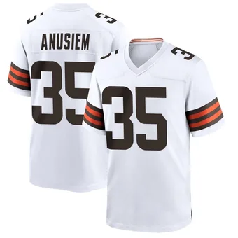 Men's Chigozie Anusiem White Game Football Jersey