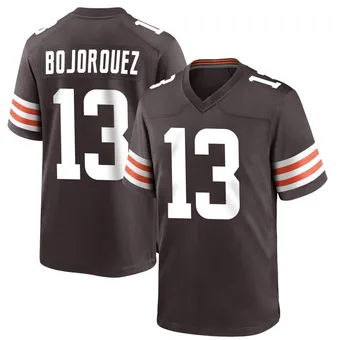 Men's Corey Bojorquez Brown Game Team Color Football Jersey