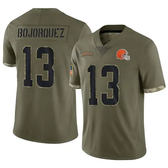 Men's Corey Bojorquez Olive Limited 2022 Salute To Service Football Jersey