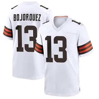 Men's Corey Bojorquez White Game Football Jersey