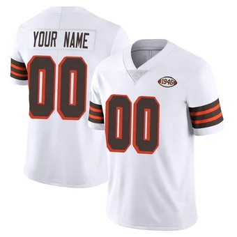 Men's Custom White Limited Vapor 1946 Collection Alternate Football Jersey