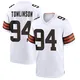 Men's Dalvin Tomlinson White Game Football Jersey