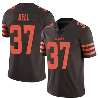 Men's D'Anthony Bell Brown Limited Color Rush Football Jersey