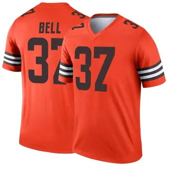 Men's D'Anthony Bell Orange Legend Inverted Football Jersey