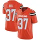 Men's D'Anthony Bell Orange Limited Alternate Vapor Untouchable Football Jersey