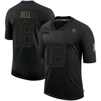 Men's David Bell Black Limited 2020 Salute To Service Football Jersey