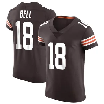 Men's David Bell Brown Elite Vapor Football Jersey