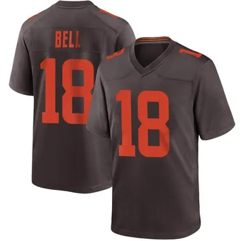 Men's David Bell Brown Game Alternate Football Jersey