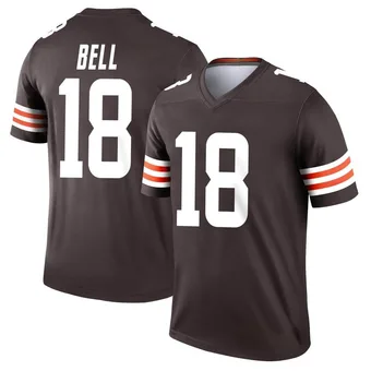 Men's David Bell Brown Legend Football Jersey