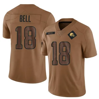 Men's David Bell Brown Limited 2023 Salute To Service Football Jersey