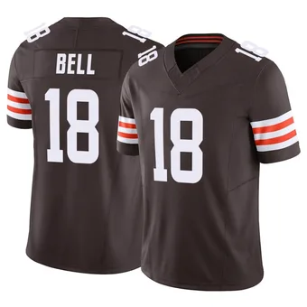 Men's David Bell Brown Limited Vapor F.U.S.E. Football Jersey