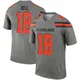 Men's David Bell Legend Inverted Silver Football Jersey