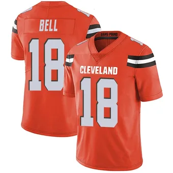 Men's David Bell Orange Limited Alternate Vapor Untouchable Football Jersey