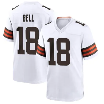 Men's David Bell White Game Football Jersey