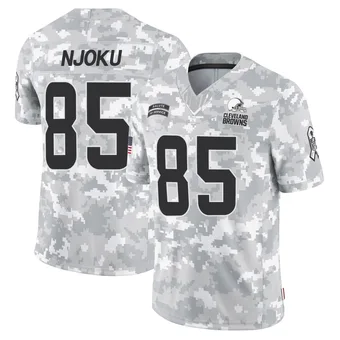 Men's David Njoku Arctic Camo Limited 2024 Salute to Service Football Jersey