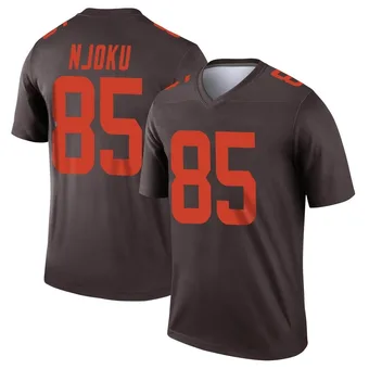 Men's David Njoku Brown Legend Alternate Football Jersey