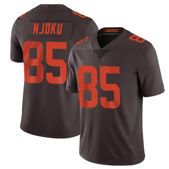 Men's David Njoku Brown Limited Vapor Alternate Football Jersey