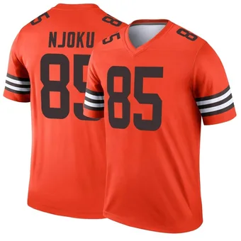 Men's David Njoku Orange Legend Inverted Football Jersey