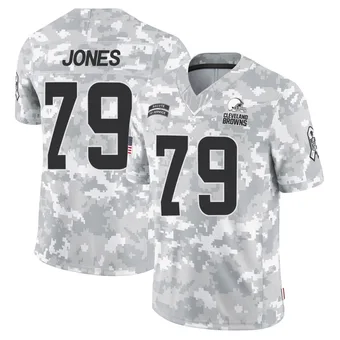 Men's Dawand Jones Arctic Camo Limited 2024 Salute to Service Football Jersey