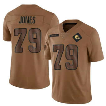 Men's Dawand Jones Brown Limited 2023 Salute To Service Football Jersey