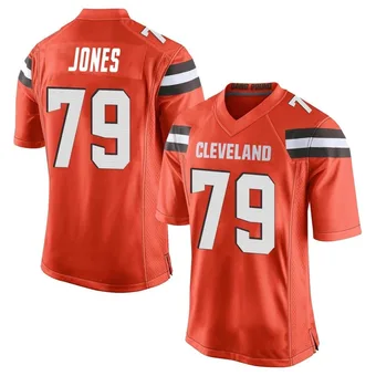 Men's Dawand Jones Orange Game Alternate Football Jersey