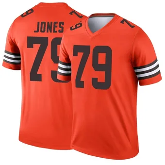 Men's Dawand Jones Orange Legend Inverted Football Jersey