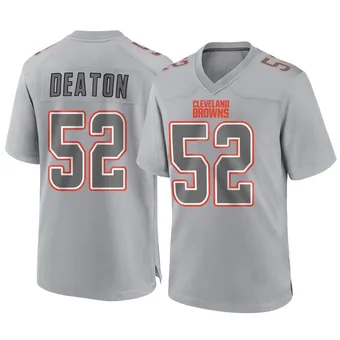 Men's Dawson Deaton Gray Game Atmosphere Fashion Football Jersey