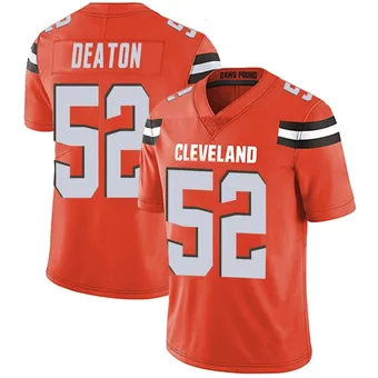 Men's Dawson Deaton Orange Limited Alternate Vapor Untouchable Football Jersey