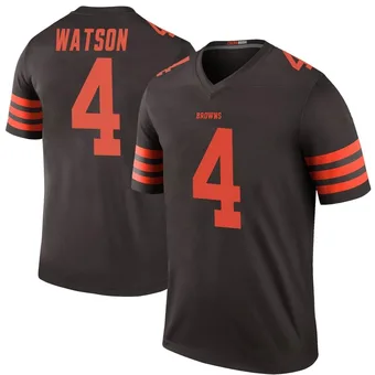 Men's Deshaun Watson Brown Legend Color Rush Football Jersey