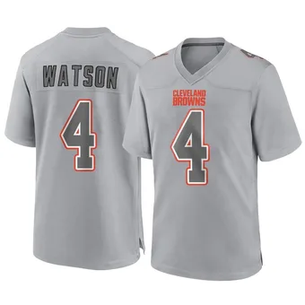 Men's Deshaun Watson Gray Game Atmosphere Fashion Football Jersey