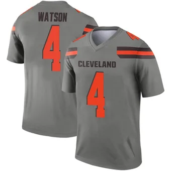 Men's Deshaun Watson Legend Inverted Silver Football Jersey