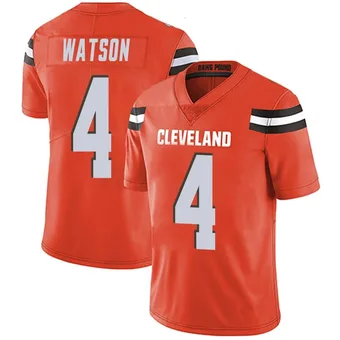 Men's Deshaun Watson Orange Limited Alternate Vapor Untouchable Football Jersey