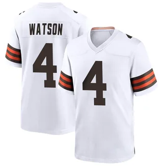 Men's Deshaun Watson White Game Football Jersey