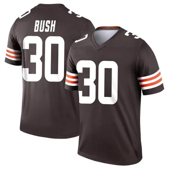 Men's Devin Bush Brown Legend Football Jersey