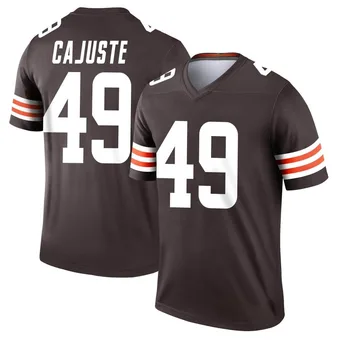 Men's Devon Cajuste Brown Legend Football Jersey