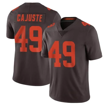 Men's Devon Cajuste Brown Limited Vapor Alternate Football Jersey