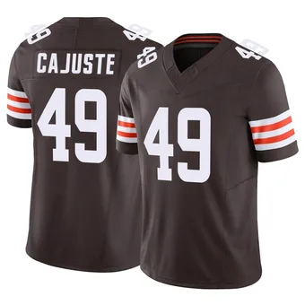 Men's Devon Cajuste Brown Limited Vapor F.U.S.E. Football Jersey