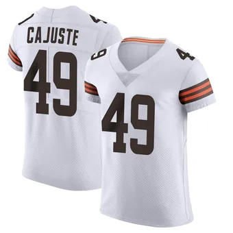 Men's Devon Cajuste White Elite Vapor Football Jersey