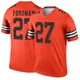 Men's D'Onta Foreman Orange Legend Inverted Football Jersey