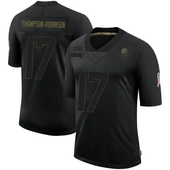 Men's Dorian Thompson-Robinson Black Limited 2020 Salute To Service Football Jersey