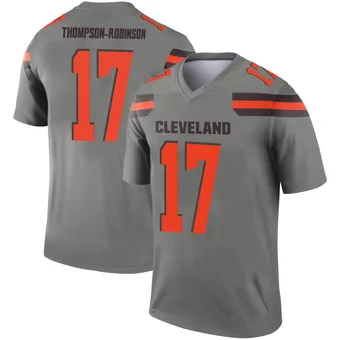 Men's Dorian Thompson-Robinson Legend Inverted Silver Football Jersey