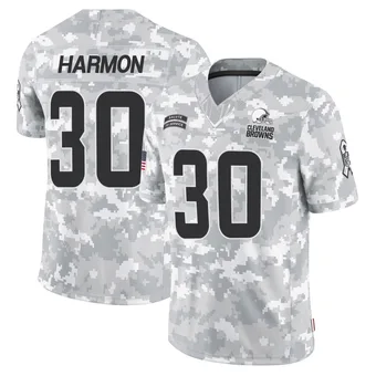 Men's Duron Harmon Arctic Camo Limited 2024 Salute to Service Football Jersey