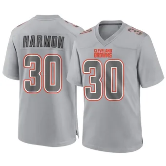 Men's Duron Harmon Gray Game Atmosphere Fashion Football Jersey