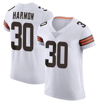 Men's Duron Harmon White Elite Vapor Football Jersey