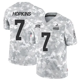 Men's Dustin Hopkins Arctic Camo Limited 2024 Salute to Service Football Jersey