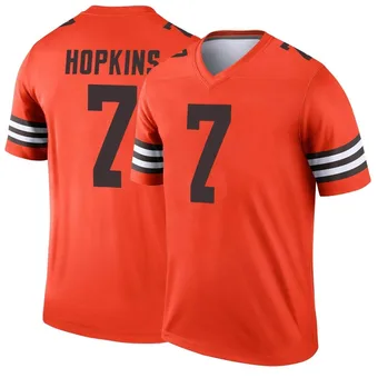 Men's Dustin Hopkins Orange Legend Inverted Football Jersey