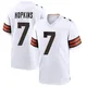 Men's Dustin Hopkins White Game Football Jersey