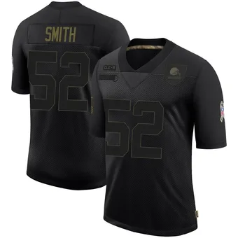 Men's Elerson G. Smith Black Limited 2020 Salute To Service Football Jersey