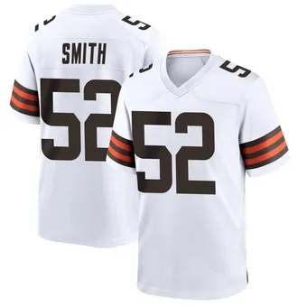 Men's Elerson G. Smith White Game Football Jersey