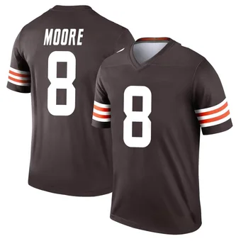 Men's Elijah Moore Brown Legend Football Jersey